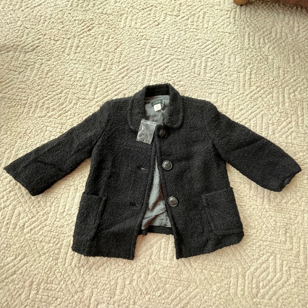 J.Crew Wool Jacket with Cropped Sleeves Size 4